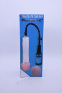 Power Escorts -Power Pump Juicy - Penis Pump - With Improved Exchangeable Pussy - Black/Transparant Power Escorts