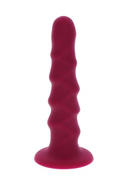 Ribbed Dong 6 Inch Red TOYJOY