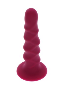 Ribbed Dong 6 Inch Red TOYJOY