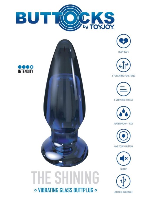 The Shining Glass Buttplug Blue ToyJoy