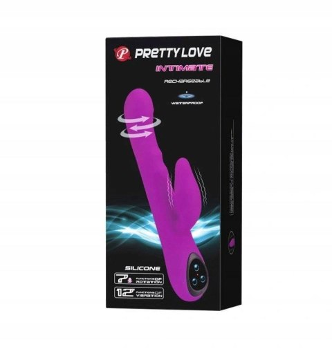 Wibrator - INTIMATE ,Silikonowy Wibrator z Ruchem Rotacyjnym Pretty Love