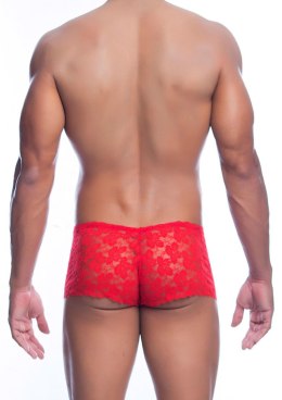 Rose Lace Boy Short Red MOB Eroticwear