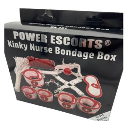 Zestaw Bondage 10 częściowy - Kinky Nurse Bondage Box