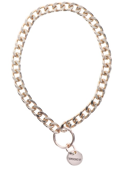 Smycz i obroża - Statement Collar and leash Rose Gold