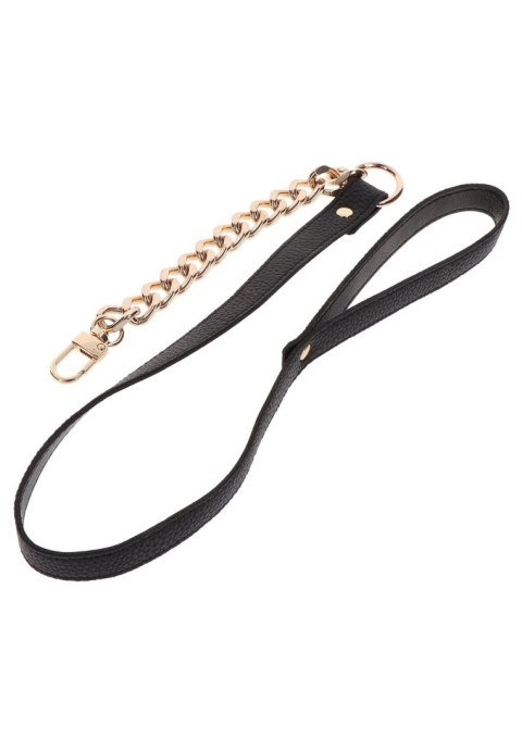 Smycz i obroża - Statement Collar and leash Rose Gold