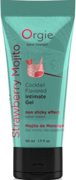 Żel do seksu oralnego - Lube Tube Cocktail Strawberry Mojito - 50ml Orgie