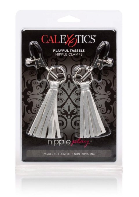 Klamerki na Sutki - Playful Tassels Nipple Clamps Silver CalExotics