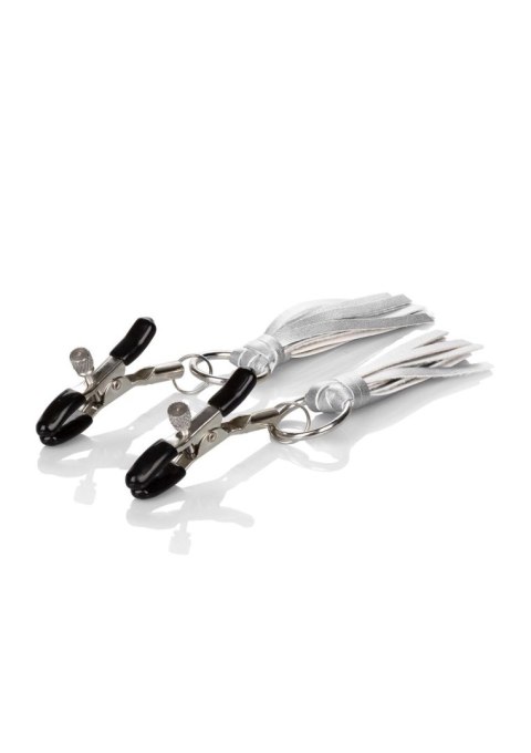 Klamerki na Sutki - Playful Tassels Nipple Clamps Silver CalExotics