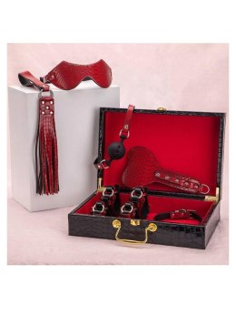 Zestaw BDSM - Suitcase bondage set red ARGUS