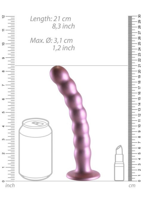 Dildo - Beaded G-Spot Dildo - 8'' / 20,5 cm - Rose Gold Ouch!