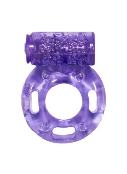 Wibrujący Pierścień Erekcyjny - Cockring with vibration Rings Axle-pin purple Lola Toys
