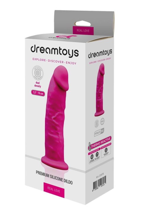 Realistyczne Dildo 19 cm - REAL LOVE DILDO 7.5INCH FUCHSIA Dream Toys