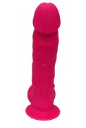 Realistyczne Dildo 17,7 cm - REAL LOVE DILDO WITH BALLS 7INCH FUCHSIA Dream Toys