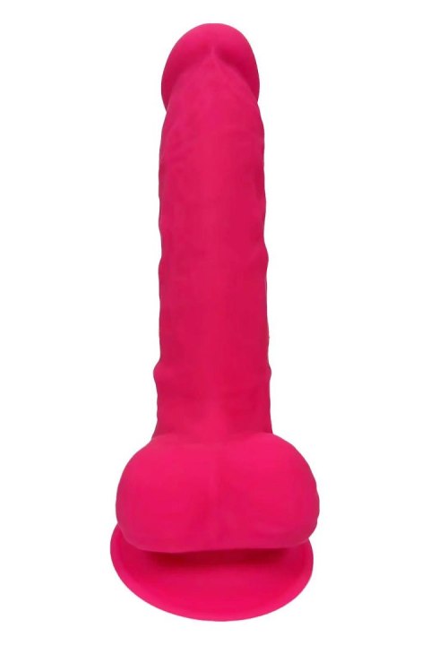 Realistyczne Dildo 17,7 cm - REAL LOVE DILDO WITH BALLS 7INCH FUCHSIA Dream Toys