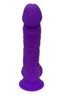 Realistyczne Dildo 17,7 cm - REAL LOVE DILDO WITH BALLS 7INCH PURPLE Dream Toys
