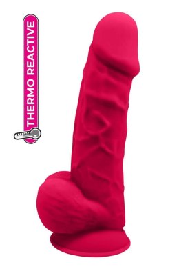 Realistyczne Dildo 21,6 cm - REAL LOVE DILDO WITH BALLS 8.5INCH FUCHSIA Dream Toys