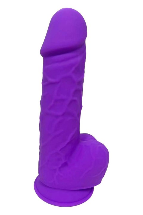 Realistyczne Dildo 21,6 cm - REAL LOVE DILDO WITH BALLS 8.5INCH PURPLE Dream Toys