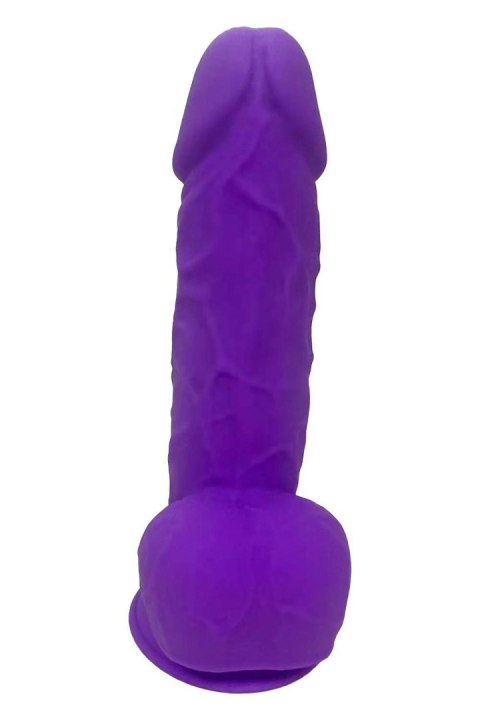 Realistyczne Dildo 21,6 cm - REAL LOVE DILDO WITH BALLS 8.5INCH PURPLE Dream Toys