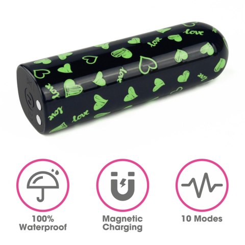 Świecący Mini Wibrator - Rechargeable Glow-in-the-dark Heart Massager Lovetoy