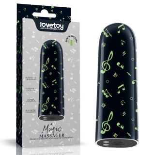 Świecący Mini Wibrator - Rechargeable Glow-in-the-dark Music Massager Lovetoy