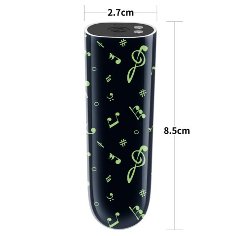 Świecący Mini Wibrator - Rechargeable Glow-in-the-dark Music Massager Lovetoy