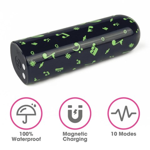 Świecący Mini Wibrator - Rechargeable Glow-in-the-dark Music Massager Lovetoy