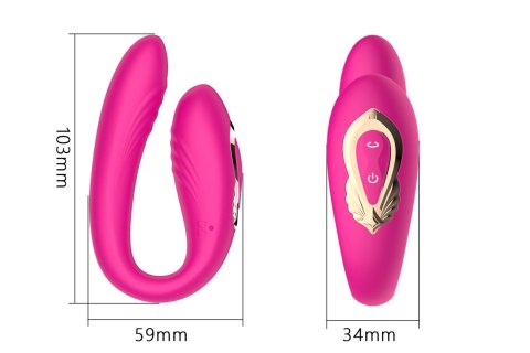 Podwójny Wibrator dla Par - Rotating wearable dual vibrator Boss Series Cute