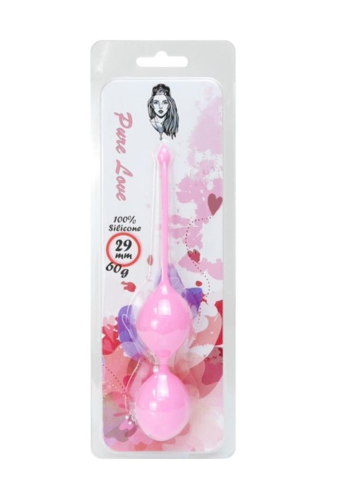 Kulki Kegla - Silicone Kegel Balls 29mm 60g Pink - Boss Series Boss Series Femme