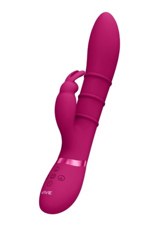 Luksusowy Wibrator - Stimulating Rings, Vibrating G-Spot Rabbit - Pink Vive