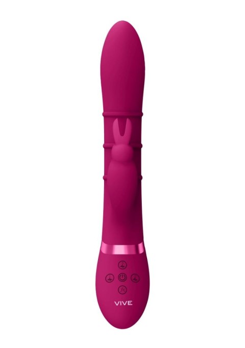 Luksusowy Wibrator - Stimulating Rings, Vibrating G-Spot Rabbit - Pink Vive