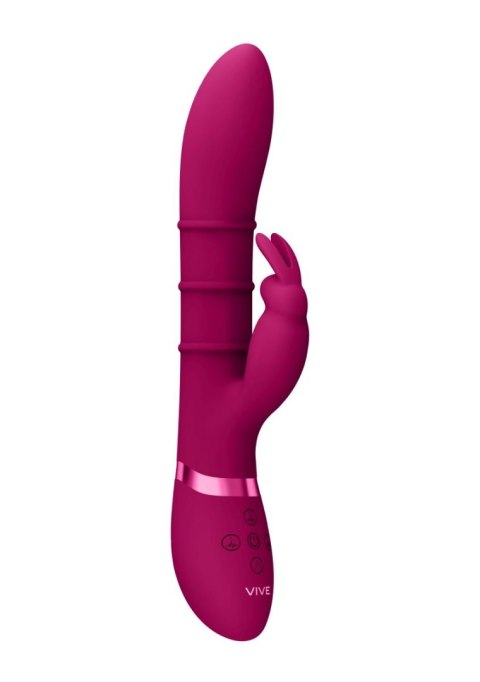 Luksusowy Wibrator - Stimulating Rings, Vibrating G-Spot Rabbit - Pink Vive