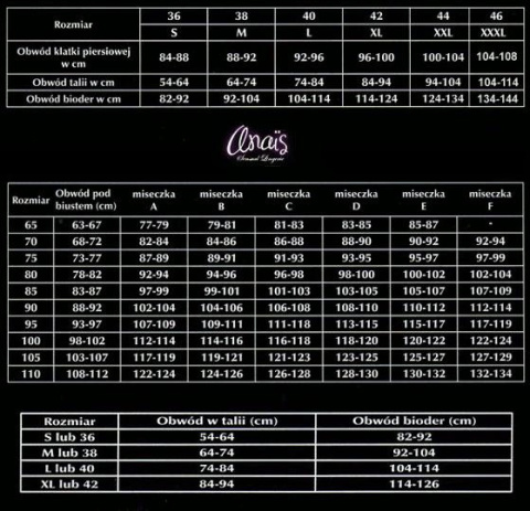 Komplet - Dido L/XL (stringi + stanik + pas do pończoch) Anais