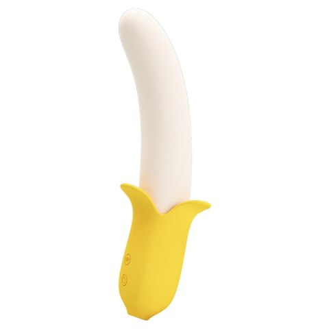 Wibrator Banan - Banana Greek, 7 vibration functions 3 thrusting settings Pretty Love