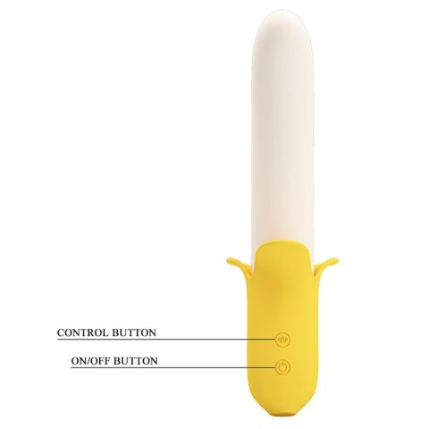 Wibrator Banan - Banana Greek, 7 vibration functions 3 thrusting settings Pretty Love