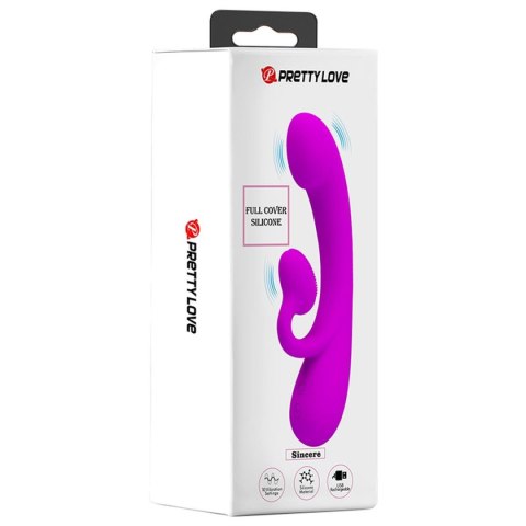 Wibrator Królik - FULL COVER SILICONE, 10 vibration functions Pretty Love