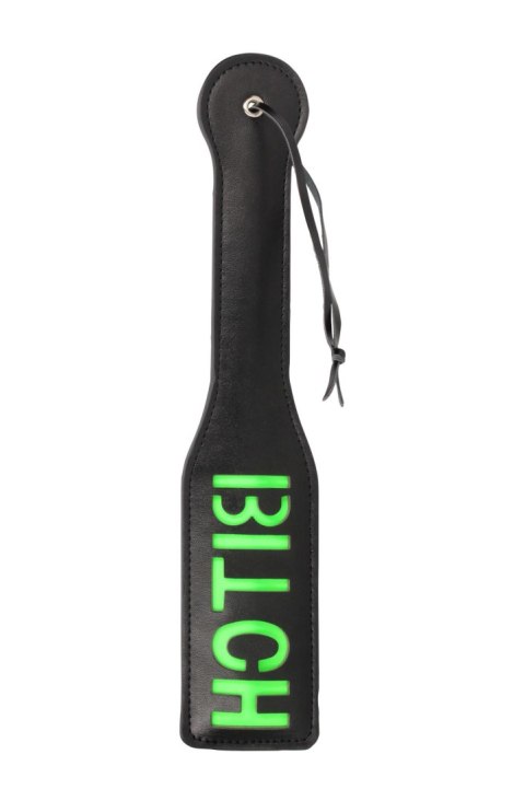 Świecąca Packa - 'Bitch'' Paddle - Glow in the Dark - Black/Neon Green