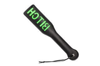 Świecąca Packa - 'Bitch'' Paddle - Glow in the Dark - Black/Neon Green