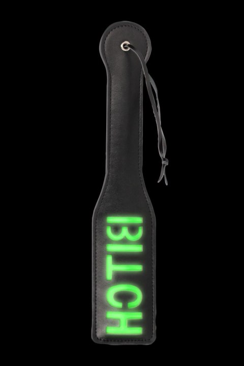 Świecąca Packa - 'Bitch'' Paddle - Glow in the Dark - Black/Neon Green