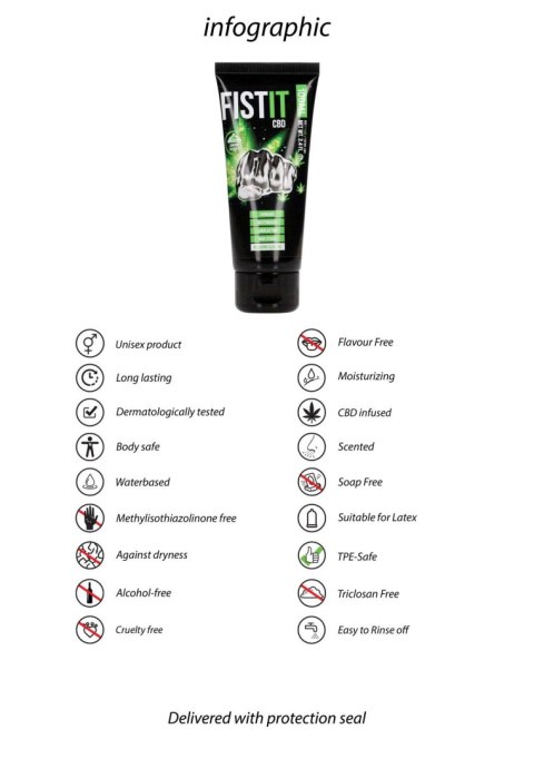 Lubrykant z dodatkiem CBD - CBD Lubricant - 3.4 fl oz / 100 ml Fist It