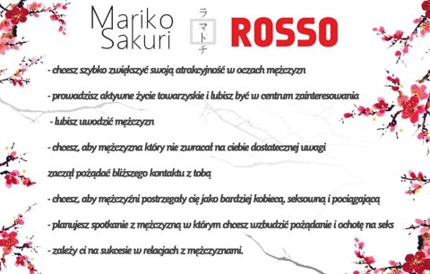 Feromony - Mariko Sakuri ROSSO 50ml for women Aurora