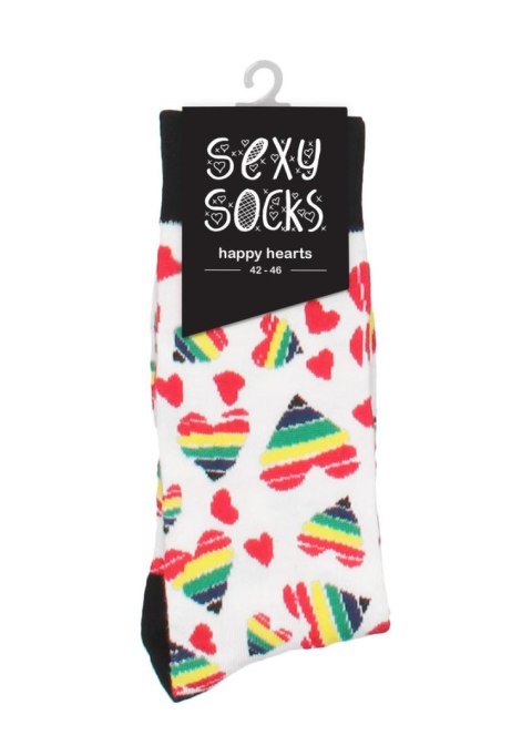 Skarpetki Męskie - Happy Hearts - 42-46 Sexy Socks