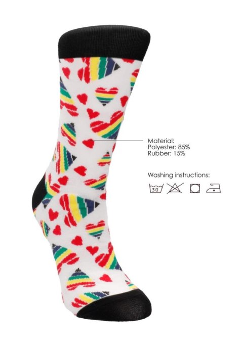 Skarpetki Męskie - Happy Hearts - 42-46 Sexy Socks