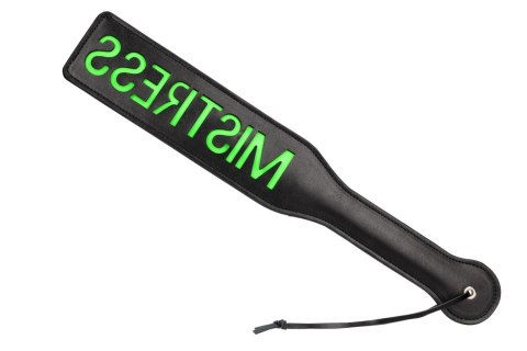 Świecąca Packa - 'Mistress'' Paddle - Glow in the Dark - Black/Neon Green