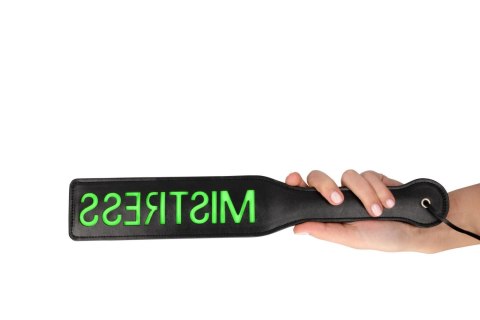 Świecąca Packa - 'Mistress'' Paddle - Glow in the Dark - Black/Neon Green