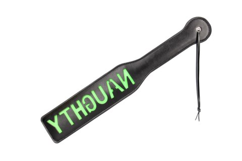 Świecąca Packa - 'Naughty'' Paddle - Glow in the Dark - Black/Neon Green