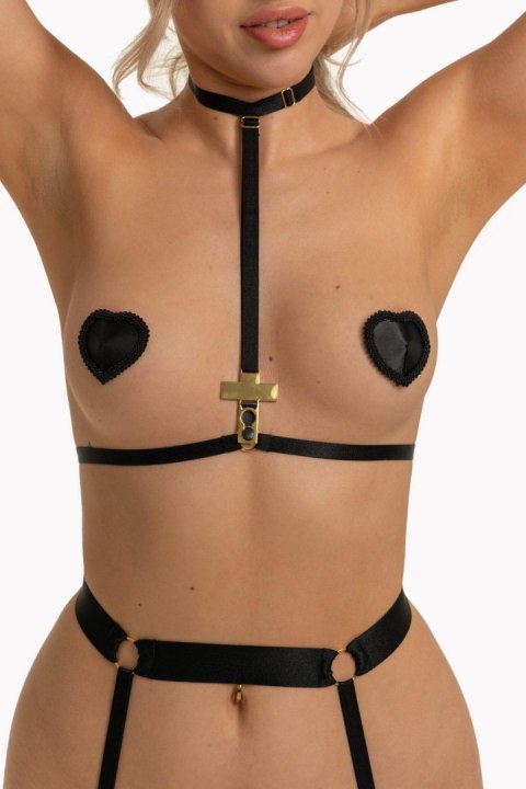 Uprząż - ZOEY HARNESS SET BRA+BELT XXL/XXXL