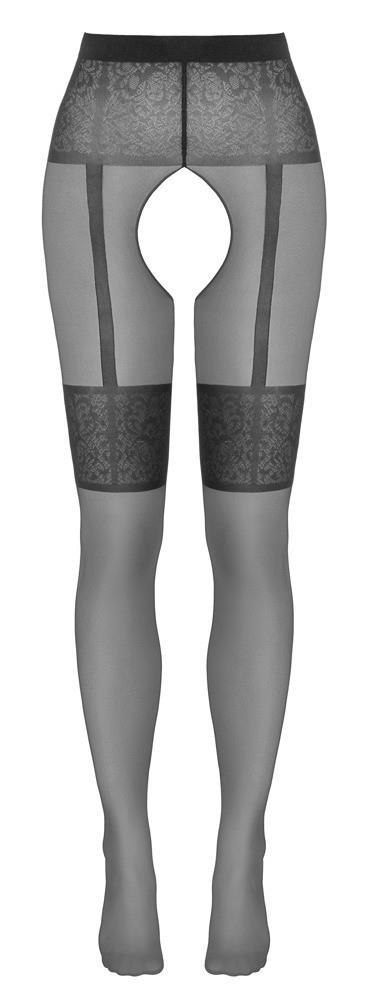 Rajstopy z otwartym krokiem - Crotchless Tights 2 Cottelli LEGWEAR