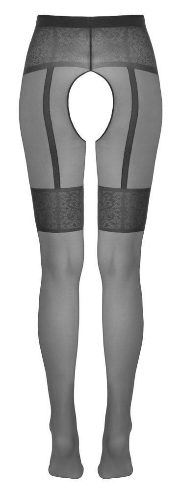 Rajstopy z otwartym krokiem - Crotchless Tights 2 Cottelli LEGWEAR