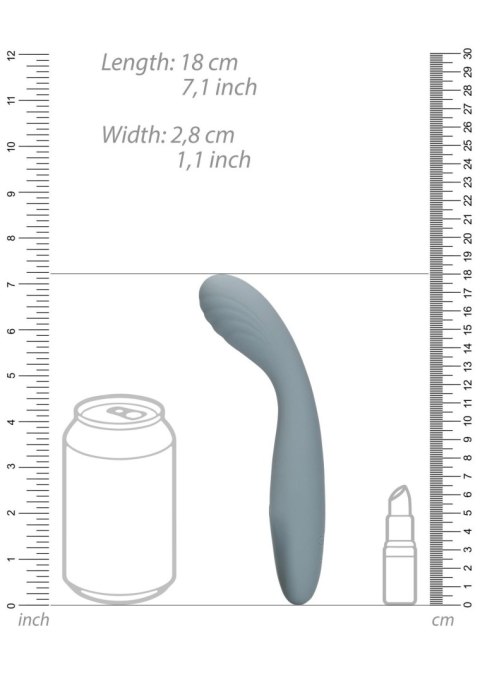 Wibrator punkt G - Ultra Soft Silicone G-Spot Vibrator - Basalt Grey