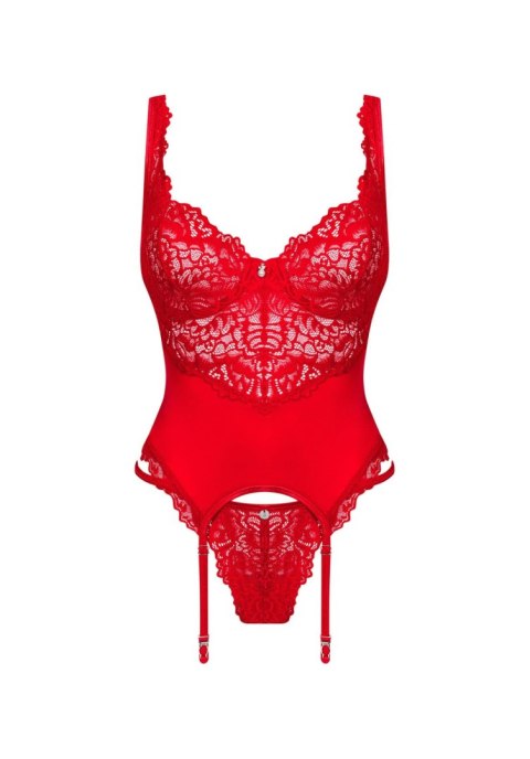 Gorset - Amor Cherris gorset i stringi L/XL Obsessive